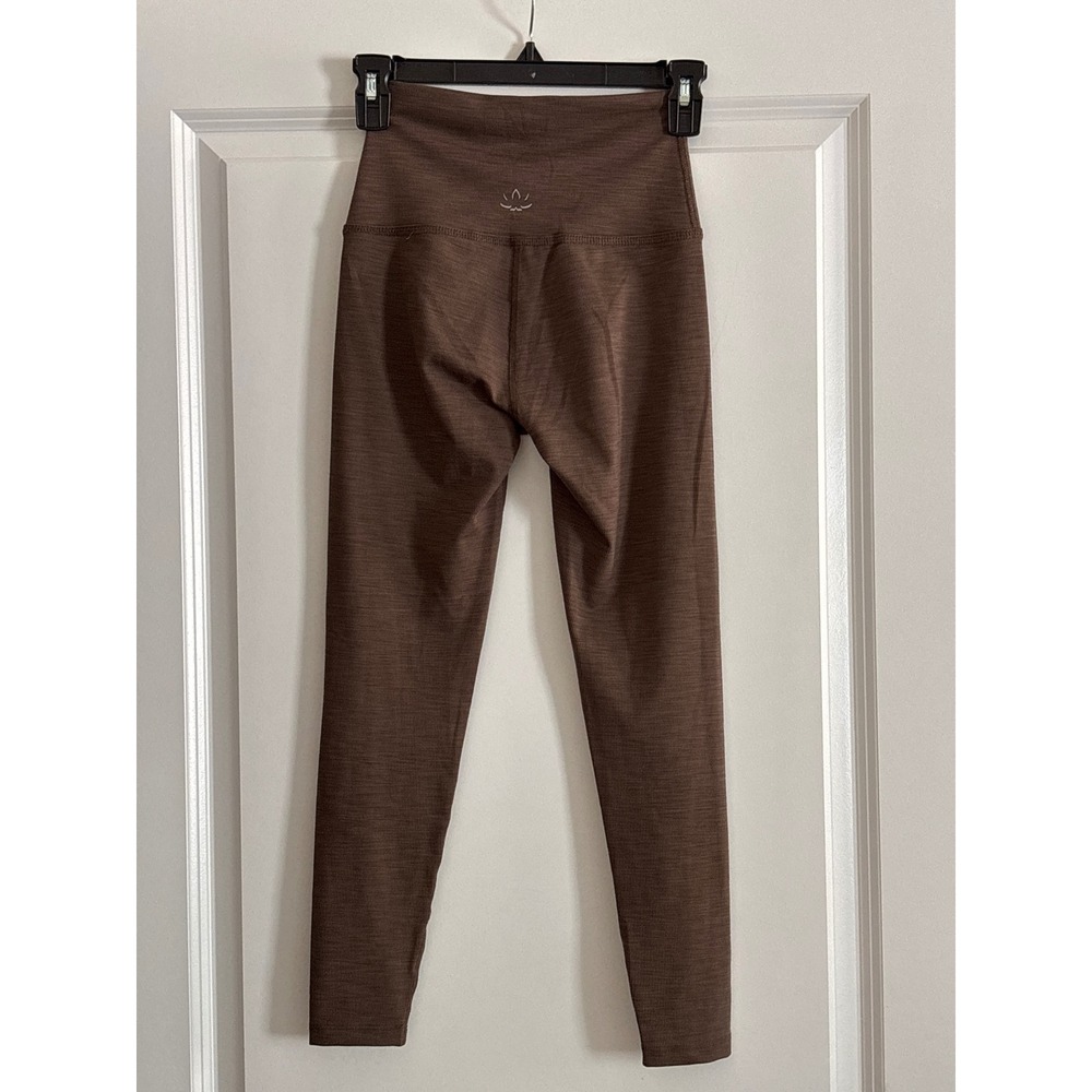 Beyond Yoga Rib High Waisted Midi Legging Mocha Heather Brown Size S - Picture 7 of 9